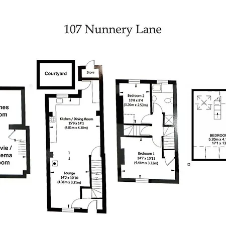 Spencer House & 107 & 109 Nunnery Lane Holiday home
