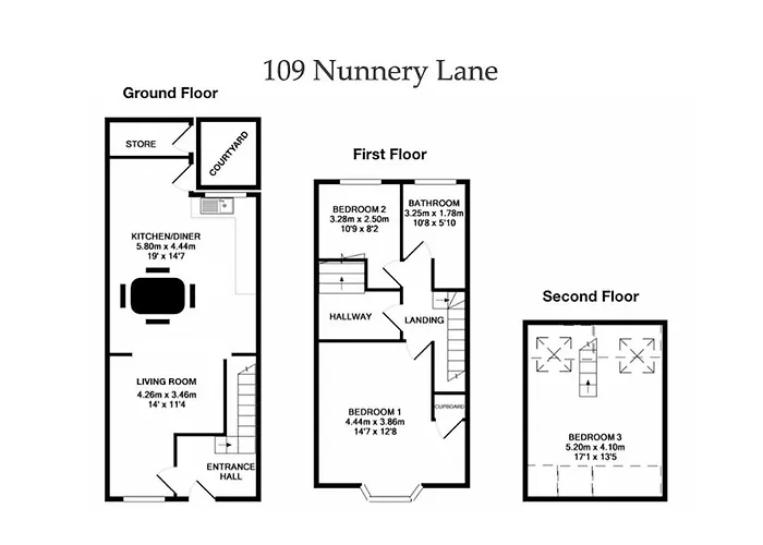 Spencer House & 107 & 109 Nunnery Lane Сasa de vacaciones York