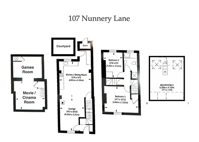 Spencer House & 107 & 109 Nunnery Lane Сasa de vacaciones